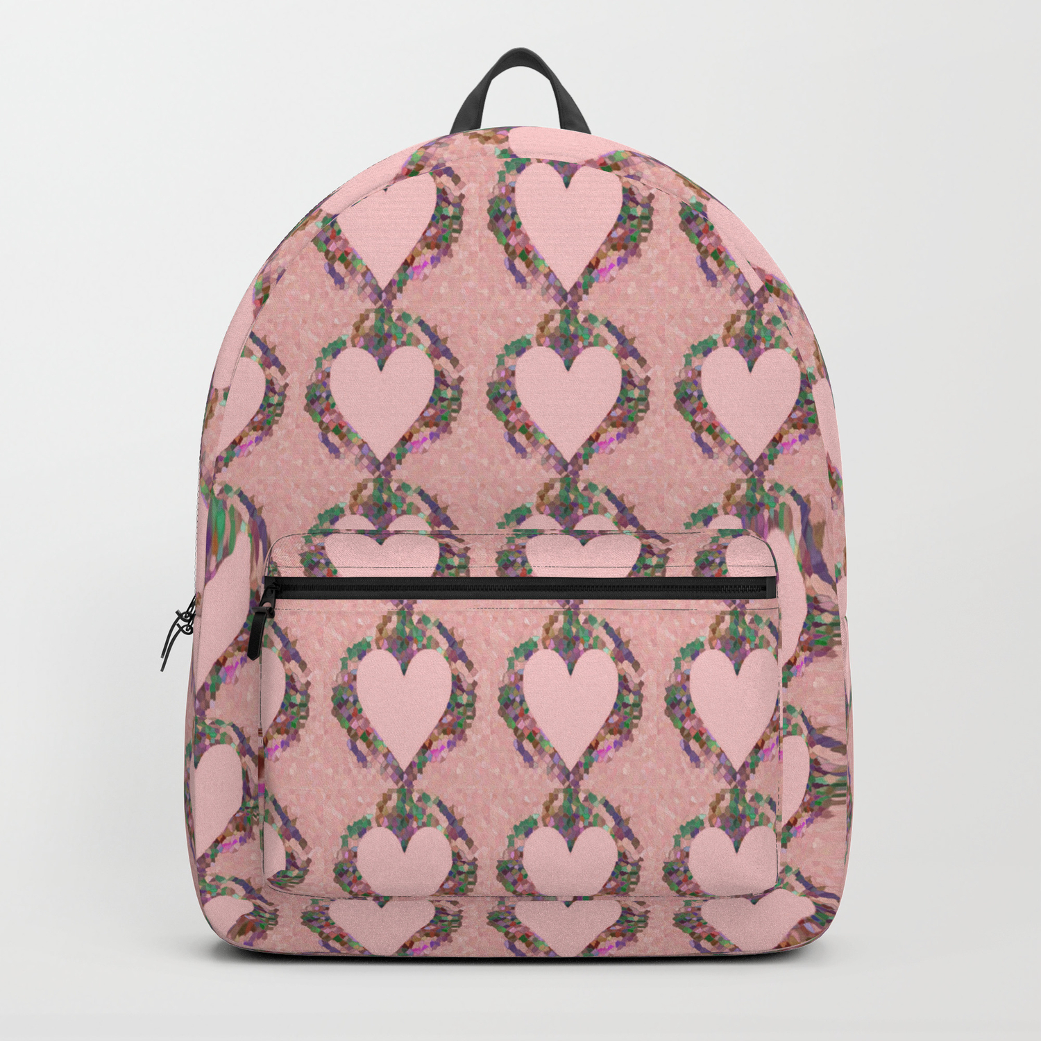 pink heart backpack