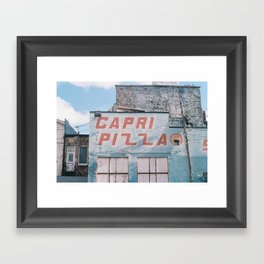 capri pizza sky Framed Art Print