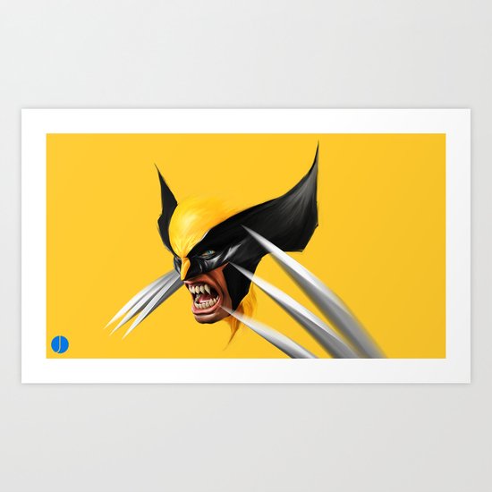 BLACK AND YELLOW Art Print
