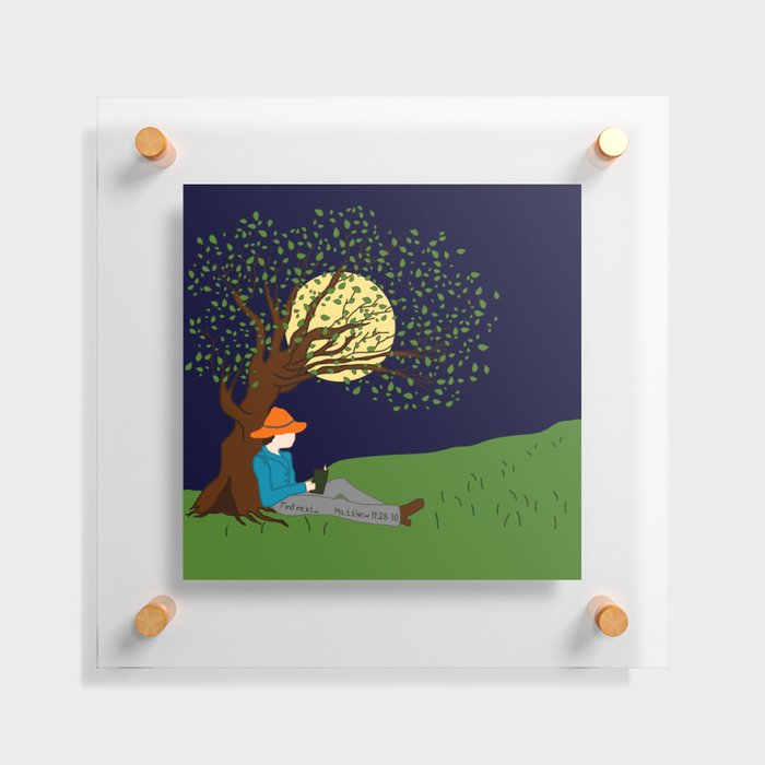 Find Rest (night) Floating Acrylic Print