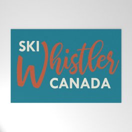 Ski Whistler Canada Welcome Mat