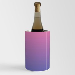 Blueberry Dawn. Blue & Pink  Ombre Pattern Wine Chiller