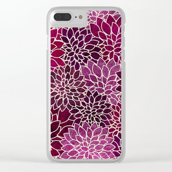 Floral Abstract 12 Clear iPhone Case