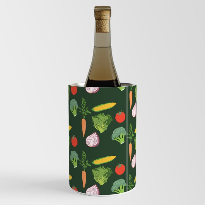 Vegetable Pattern by Courtney Graben Wine Chiller