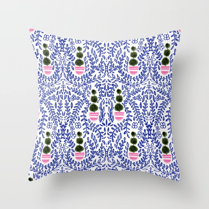 Southern Living - Chinoiserie Pattern Small Throw Pillow