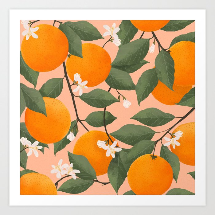 fresh citrus Art Print