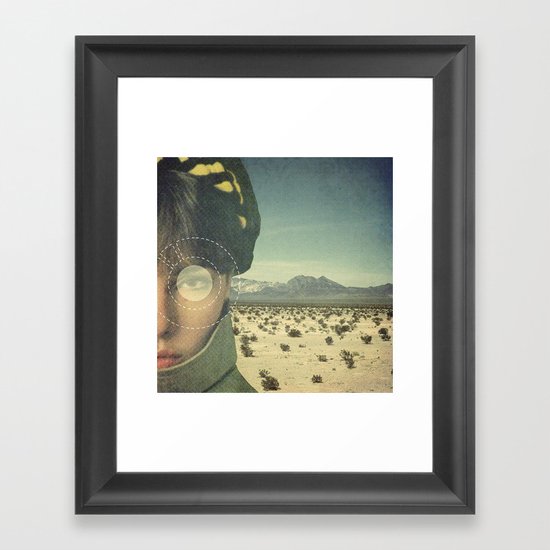 We do not truly see light, we only see slower things lit by it. Framed Art Print