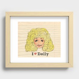 I Love Dolly Recessed Framed Print