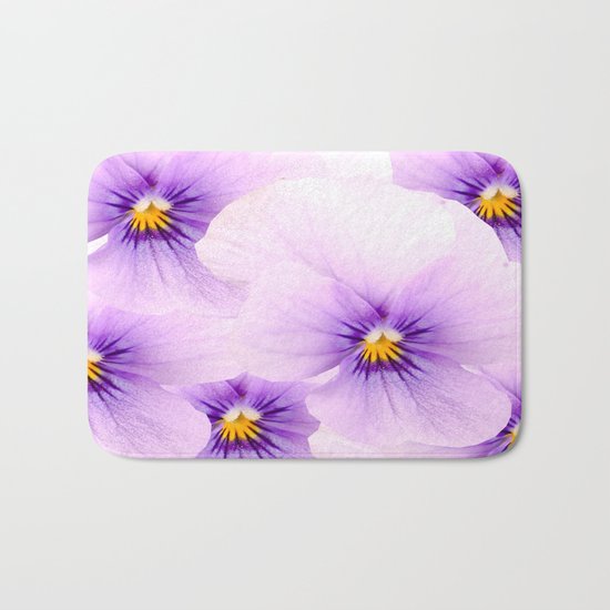 Pansy Patterns Bath Mat