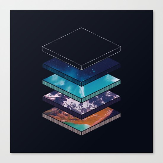 Layers Canvas Print