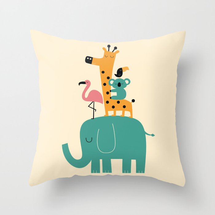 Moving on Throw Pillow