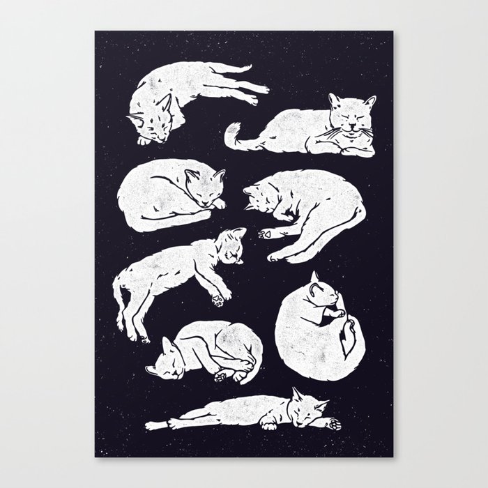 Sleeping Cats Canvas Print