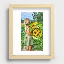 Sunflower Dreams #1 Recessed Framed Print
