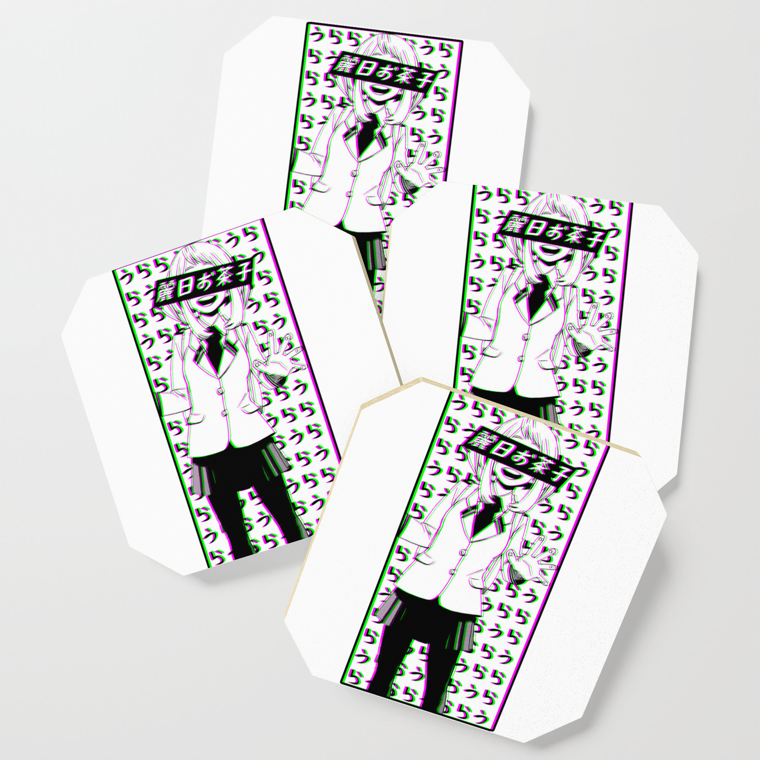 Uraraka Sad Aesthetic Boku No Hero Uraraka Sad Japanese Anime Aesthetic Coaster By Poser Boy Society6 society6