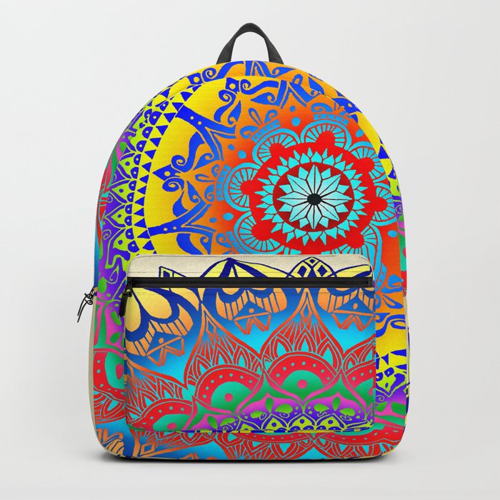 Vintage Inspired "Aloha" Mandala Print Backpack