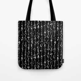 Ancient Japanese Calligraphy // Black Tote Bag