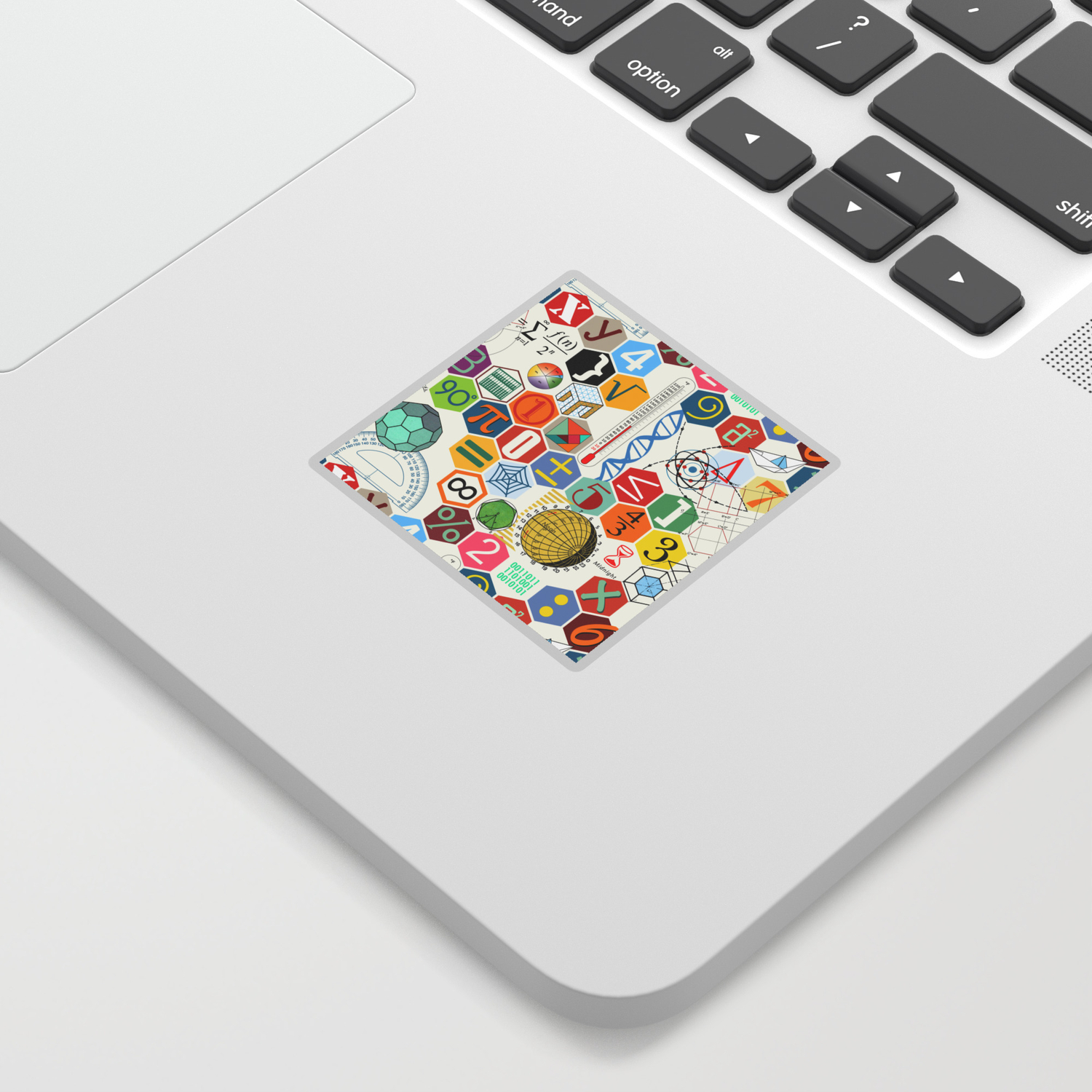 Math In Color White Background Sticker By Chiccabesso Society6 Find & download free graphic resources for transparent. society6
