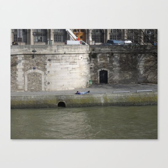 Naptime in Paris Canvas Print