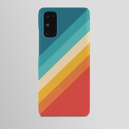 Classic 70s Vintage Style Retro Summer Vibes Stripes - Feruda Android Case