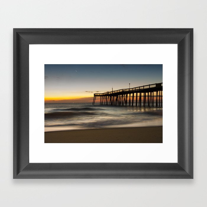 Motion of the Ocean - Sunrise Coastal Landscape Photo Framed Art Print