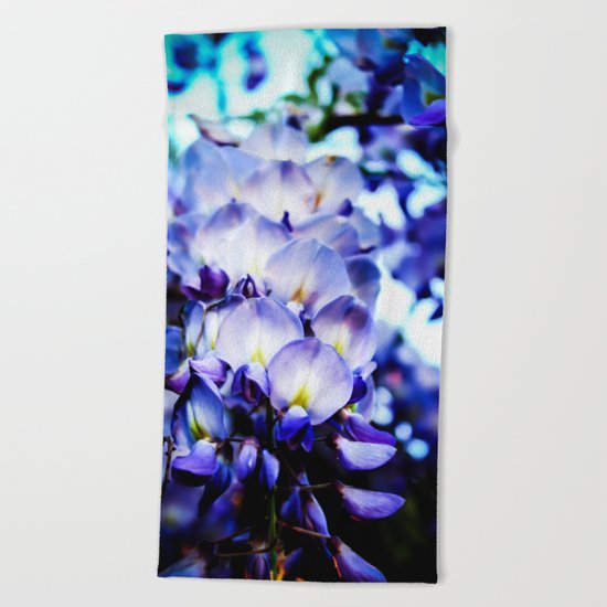 Flowers magic 2 Beach Towel