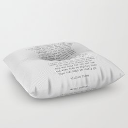 To See A World In A Grain of Sand Poem Quote By William Blake Long Version Floor Pillow