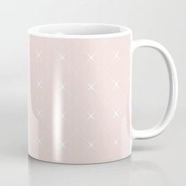 Geometric grid mini white  Coffee Mug