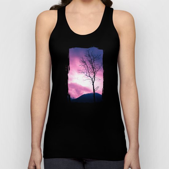 Into the Pink & Purple Sky - JUSTART © Unisex Tank Top