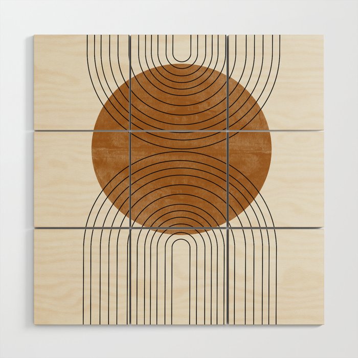 Abstract Flow / Recessed Framed  Wood Wall Art