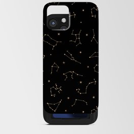 stargazers on black iPhone Card Case
