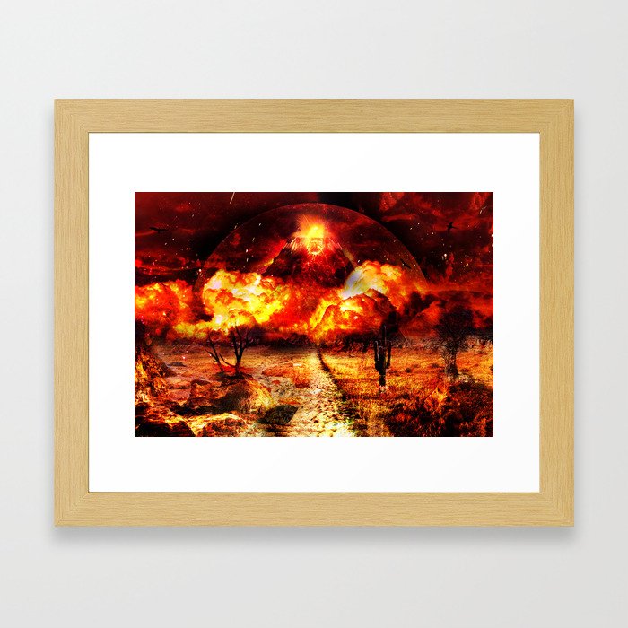 Volcano Framed Art Print