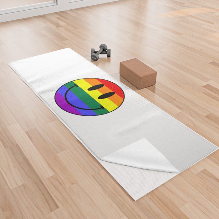 Gay Smiley Face Yoga Towel