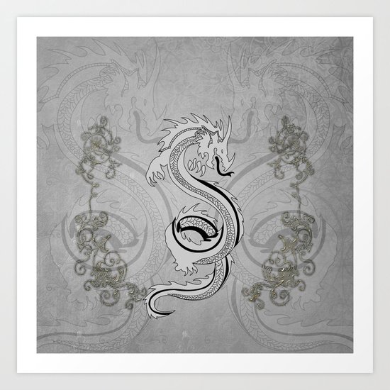 Chinese dragon Art Print