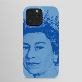 Queen Elizabeth Blue iPhone Case