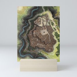 Holdmas City Map: Color Mini Art Print