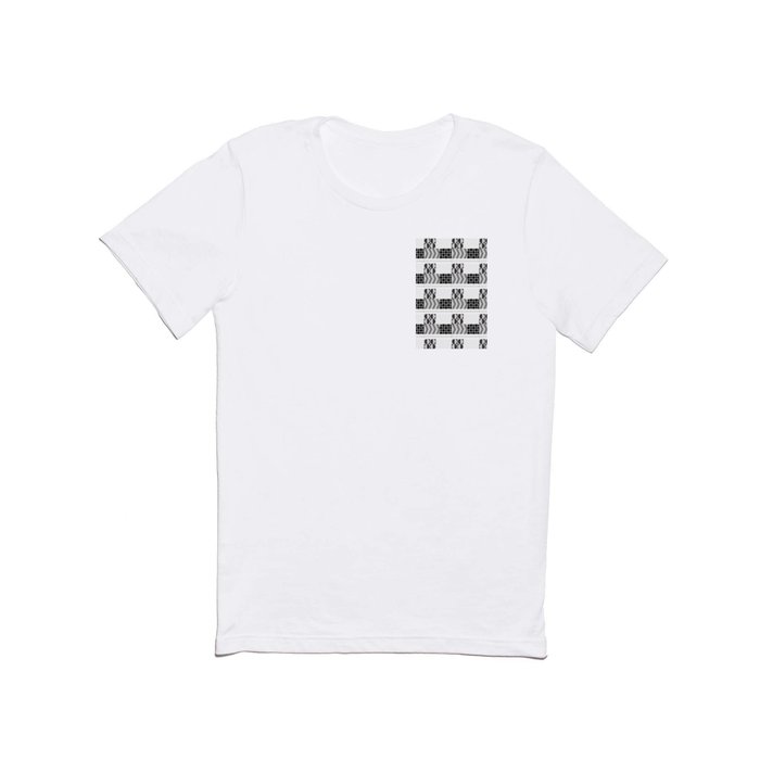 Dancing with Mondrian in Black and White T Shirt