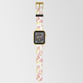 Cottage Garden Florals - White Apple Watch Band