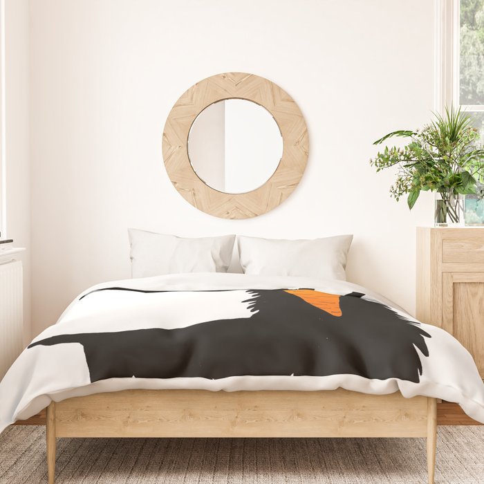 Carrot Crunching Scottie Dog Duvet Cover by Hazel Terry Society6