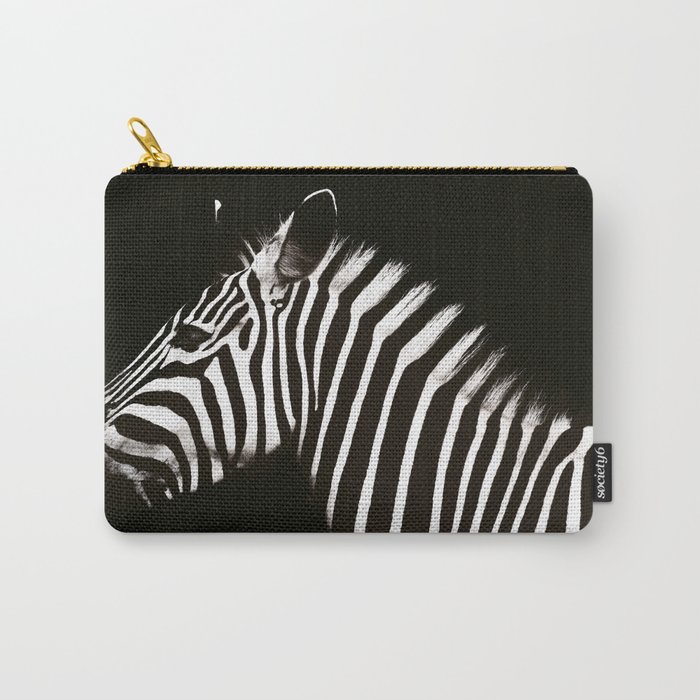 Wild Zebra Carry-All Pouch