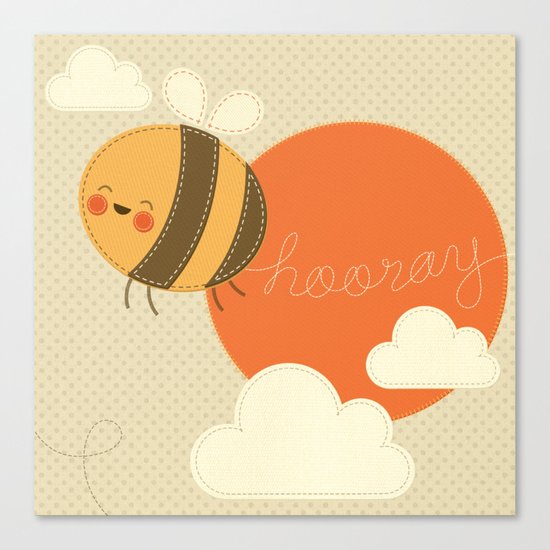 Bee Happy Canvas Print