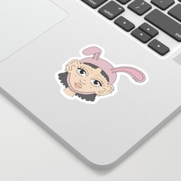 bunny lady Sticker