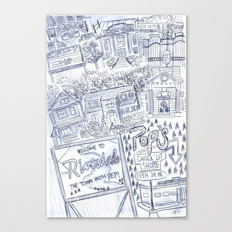 Riverdale Map Canvas Print By Theorganizedgangsta Society6