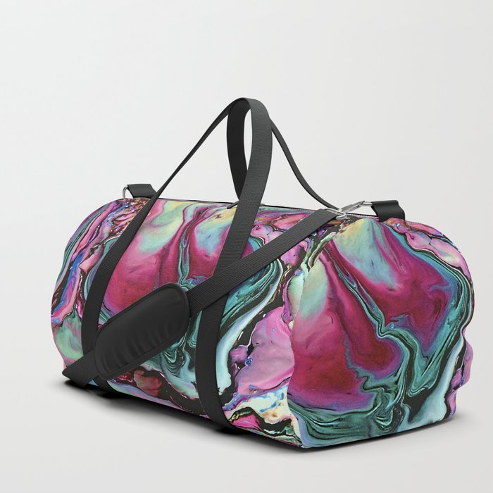 Colorful abstract marble Duffle Bag