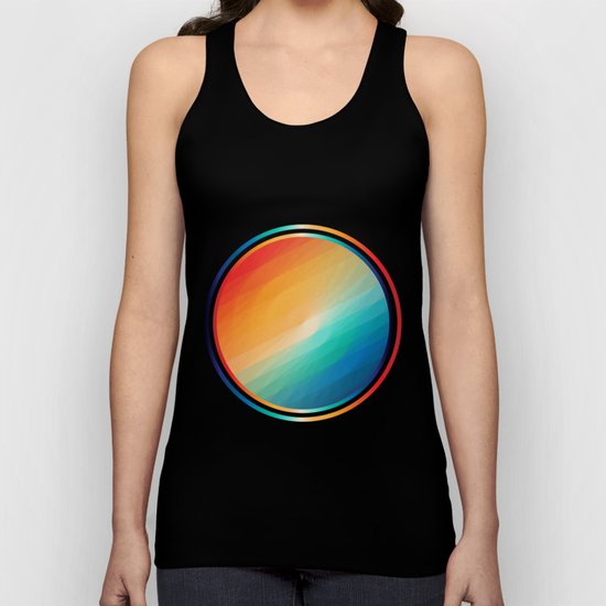 Rainbow circle Unisex Tank Top