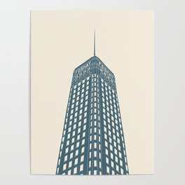 Foshay Tower Minneapolis, Blue Poster