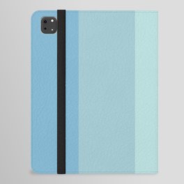 Ocean blue solid color stripes pattern iPad Folio Case