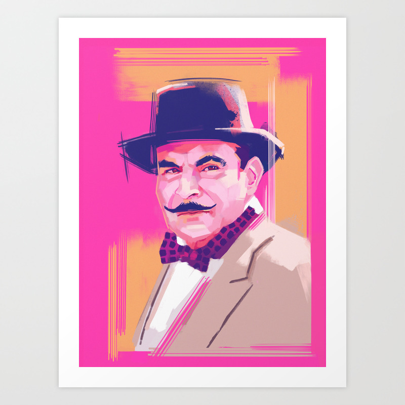 Hercule Poirot Art Print By Rebeccasampsondesign Society6
