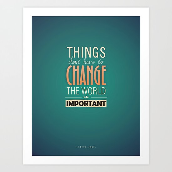 steve jobs Art Print