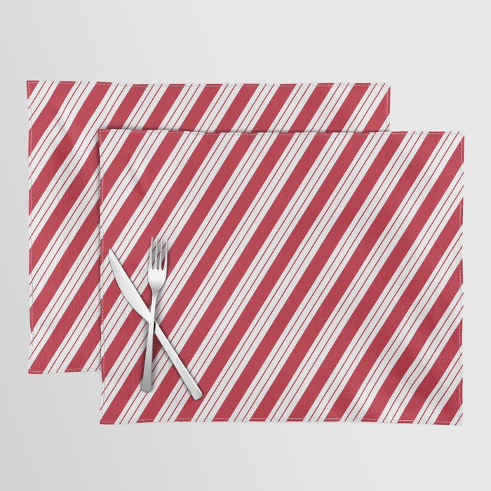 Christmas Peppermint Pattern Placemat