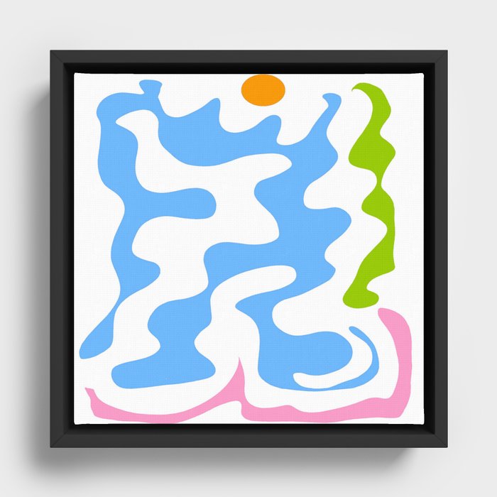 Abstraction in the style of Matisse 38 Framed Canvas